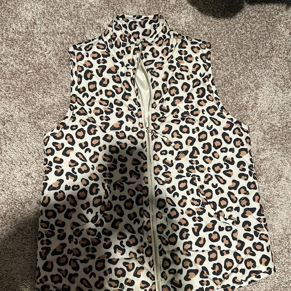 Cheetah print Mud Pie Vest